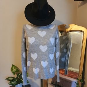 Forever 21 Heart Patterned Sweater
